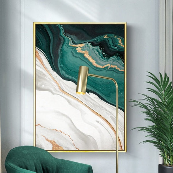 Green Canvas Art Paintings