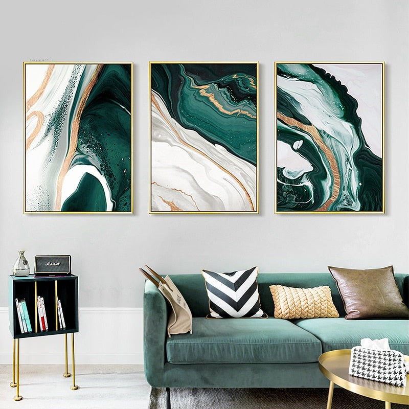 Green Canvas Art Paintings