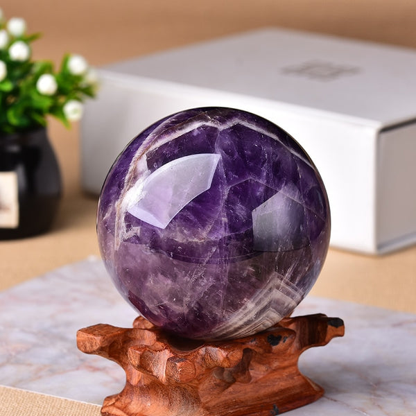 Natural  Amethyst Polished Ball